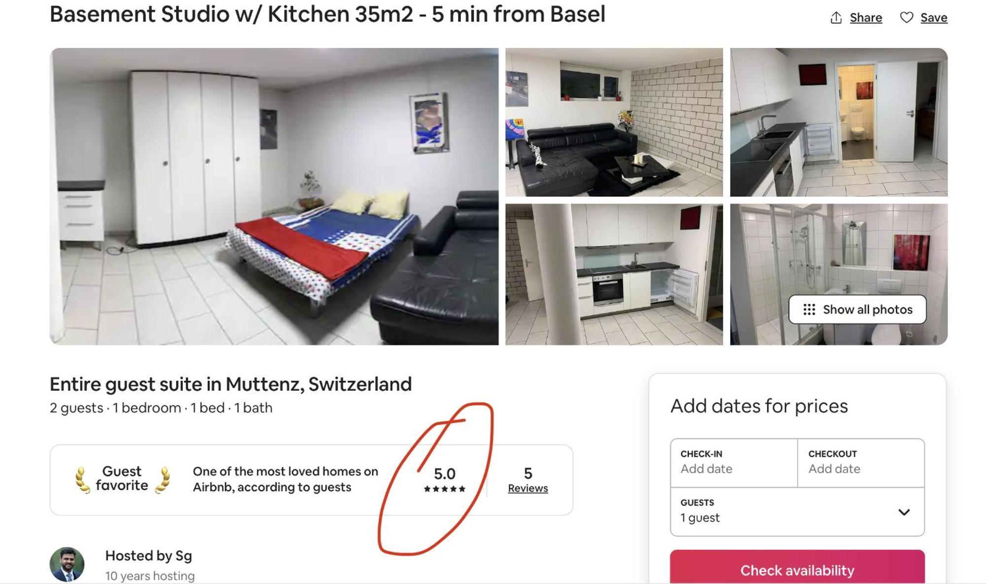 Basel - 5 Mins Away - Modern Basement Studio With Kitchen 35M2 In Muttenz Kültér fotó